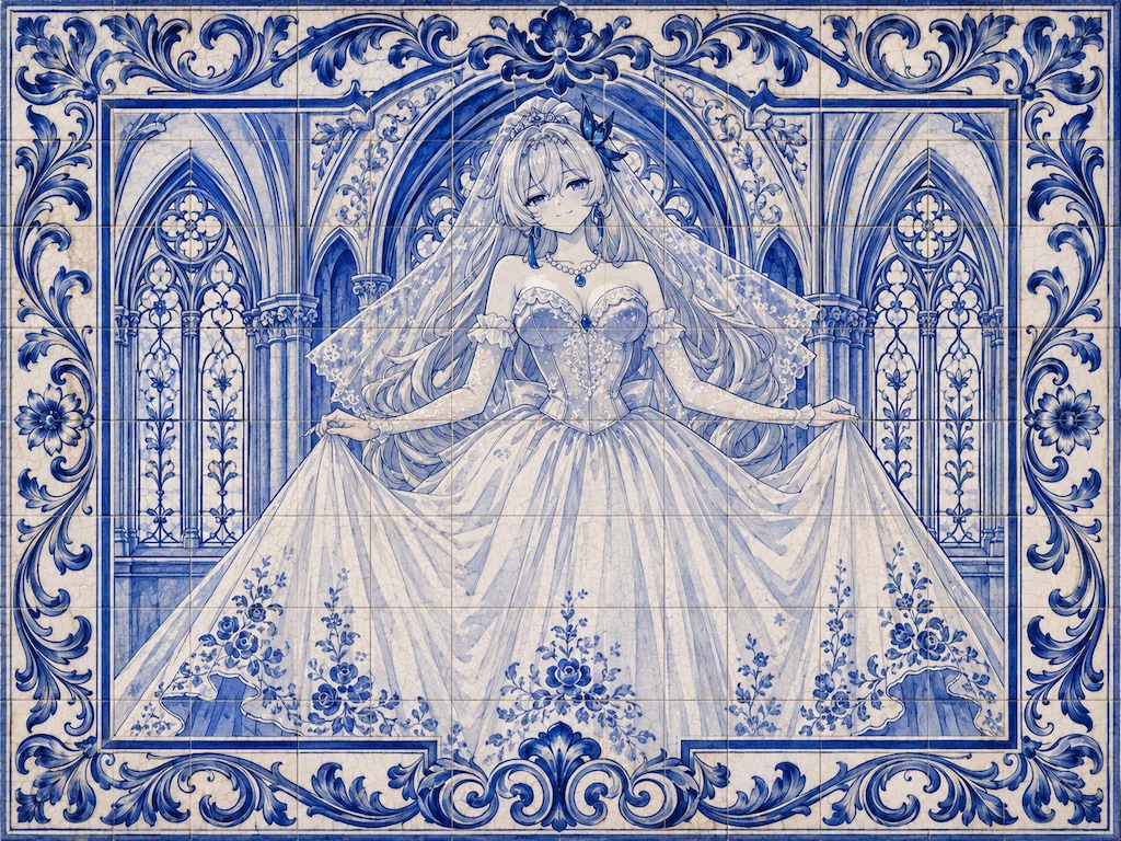 Azulejo いにしえの花嫁と女主人