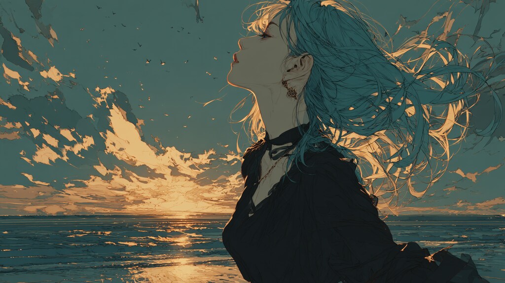 散らして、流して