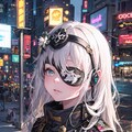 サイバーパンク眼帯系娘 3枚目
