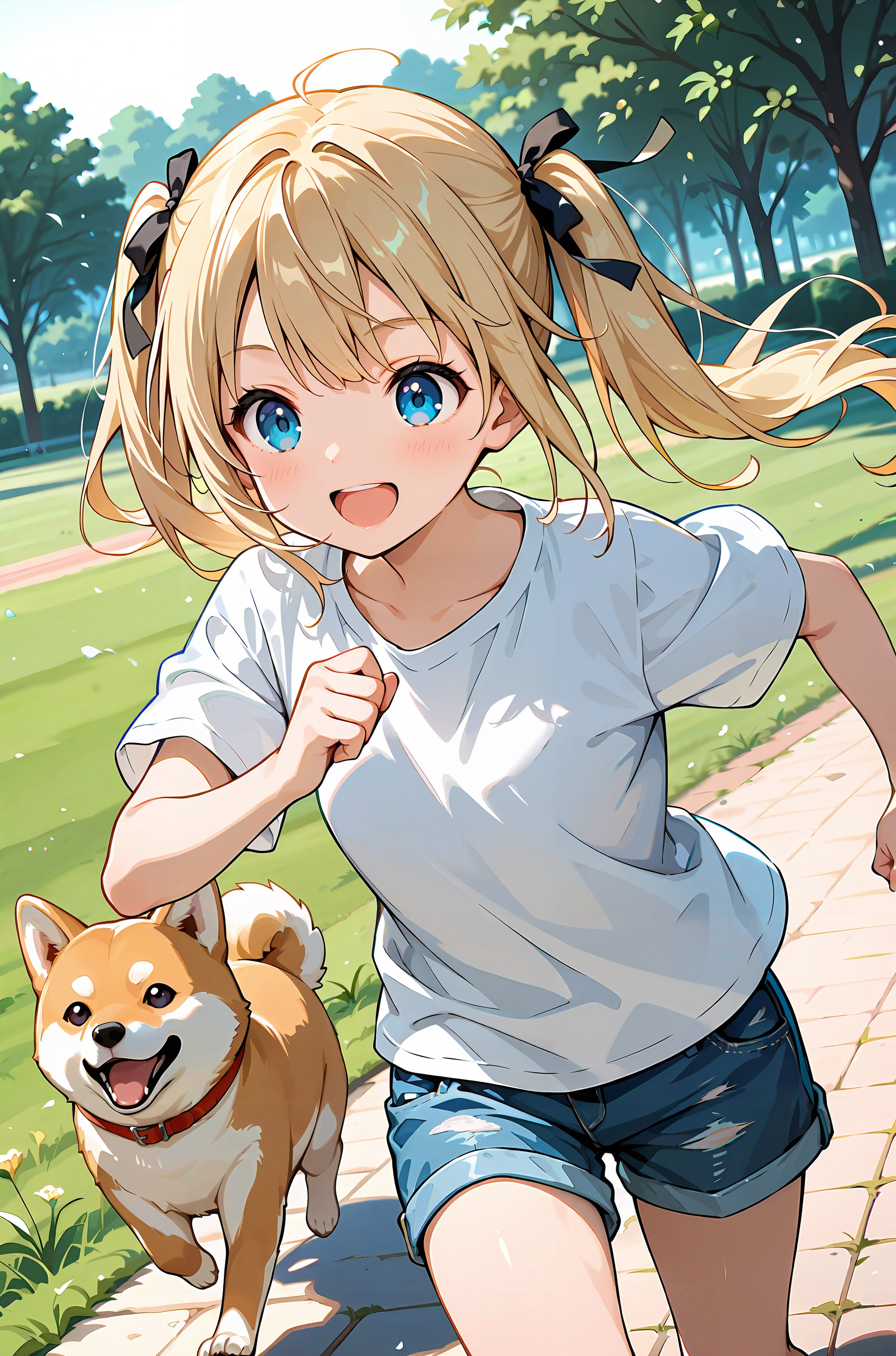 Tシャツわんこダッシュ
