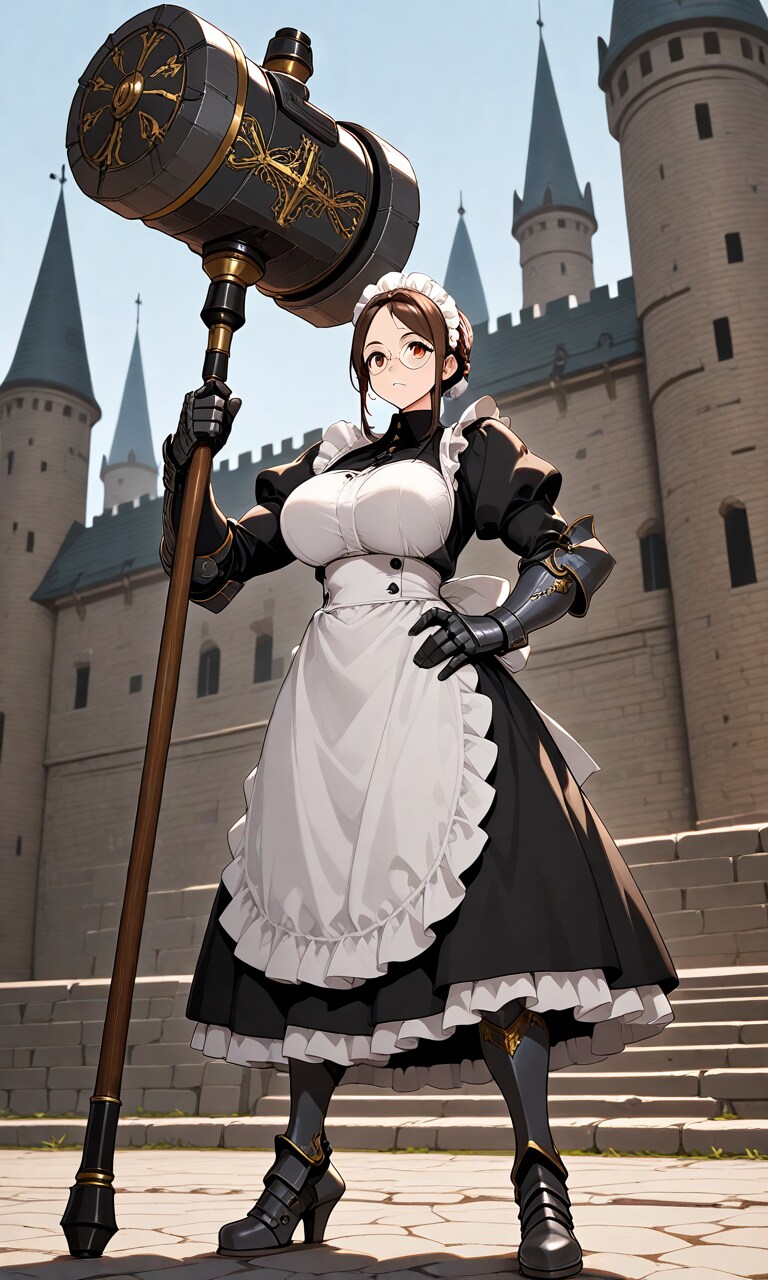 打撃のメイド長 | の人気AIイラスト・グラビア