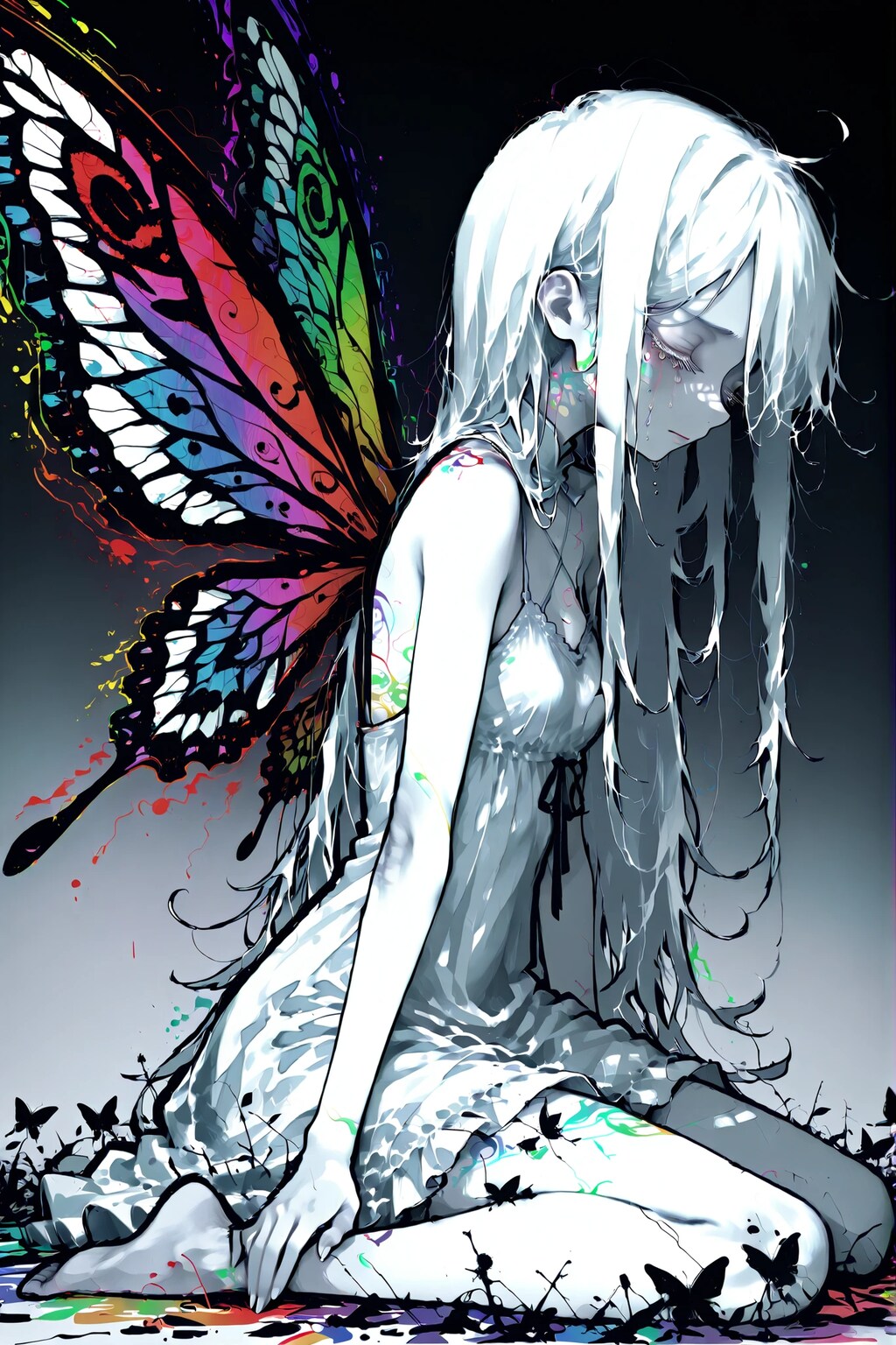 ラインアートをサイケデリックカラーでやりたかった件