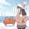 今日はダメなんだ…ごめんカニ美 2枚目