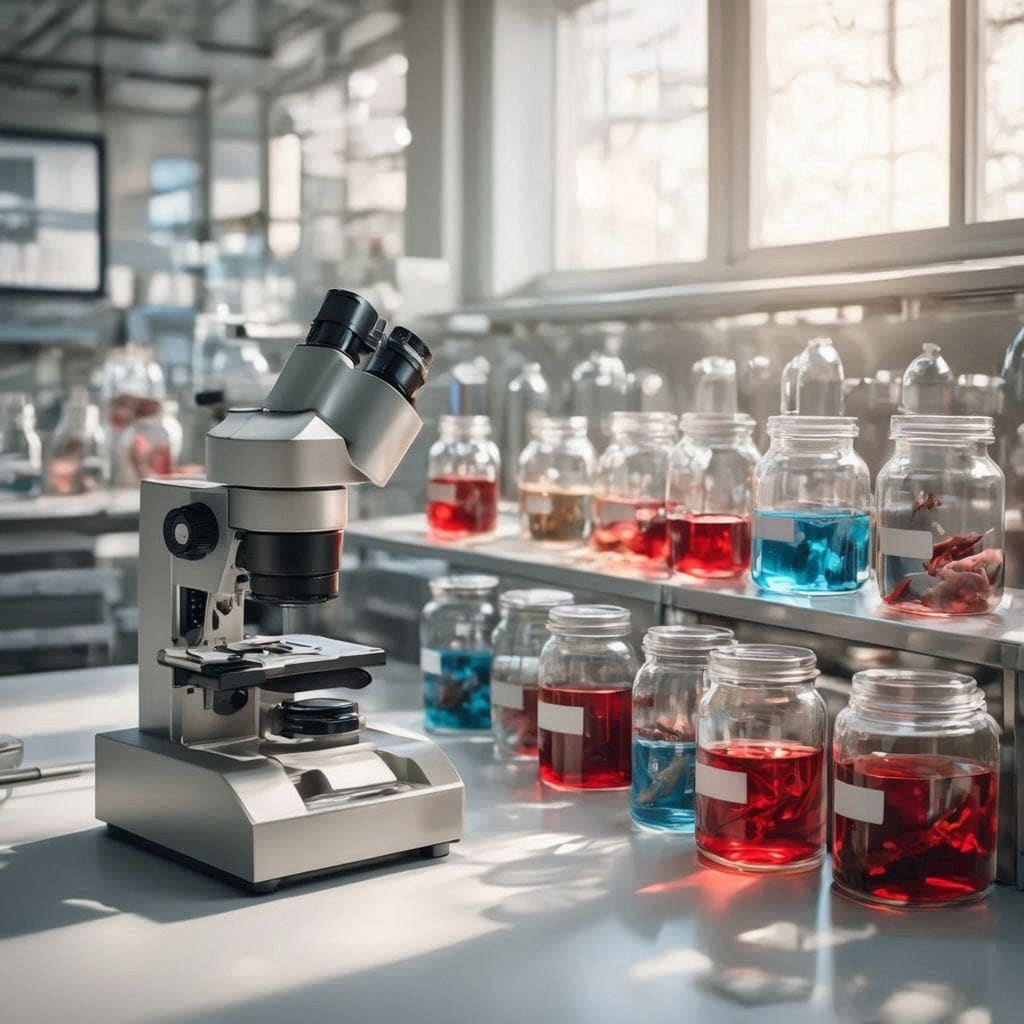 明るくモダンな研究室