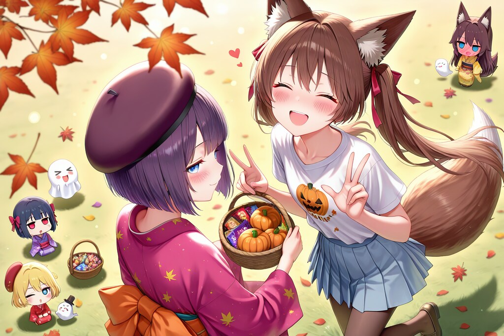 (「カボチャよ-、そこかよ-おい-」って)なる、なった-！。