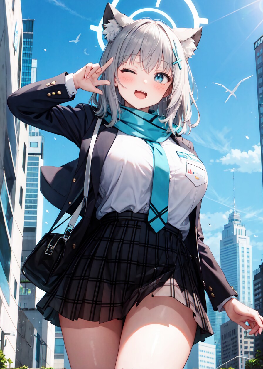 ブルーアーカイブ　blue archive 砂狼シロコ っぽい１