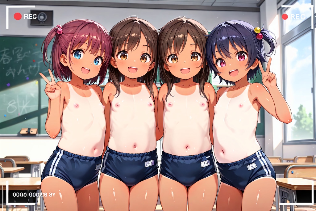 ひやけあとでもりあがるじょしたち