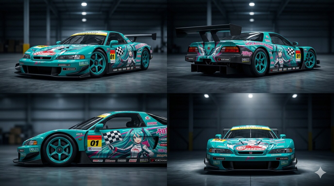 初音ミクレジェンドレーシングカー
