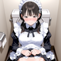 【企画投稿】我が家のメイドさんのおトイレ事情 3枚目