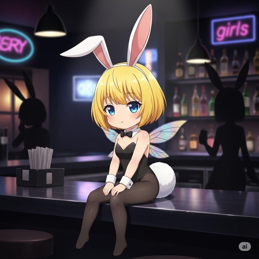 バニーちゃん休憩中