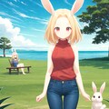 うさぎ娘🐰のミミ🐰🥕✨ 3枚目