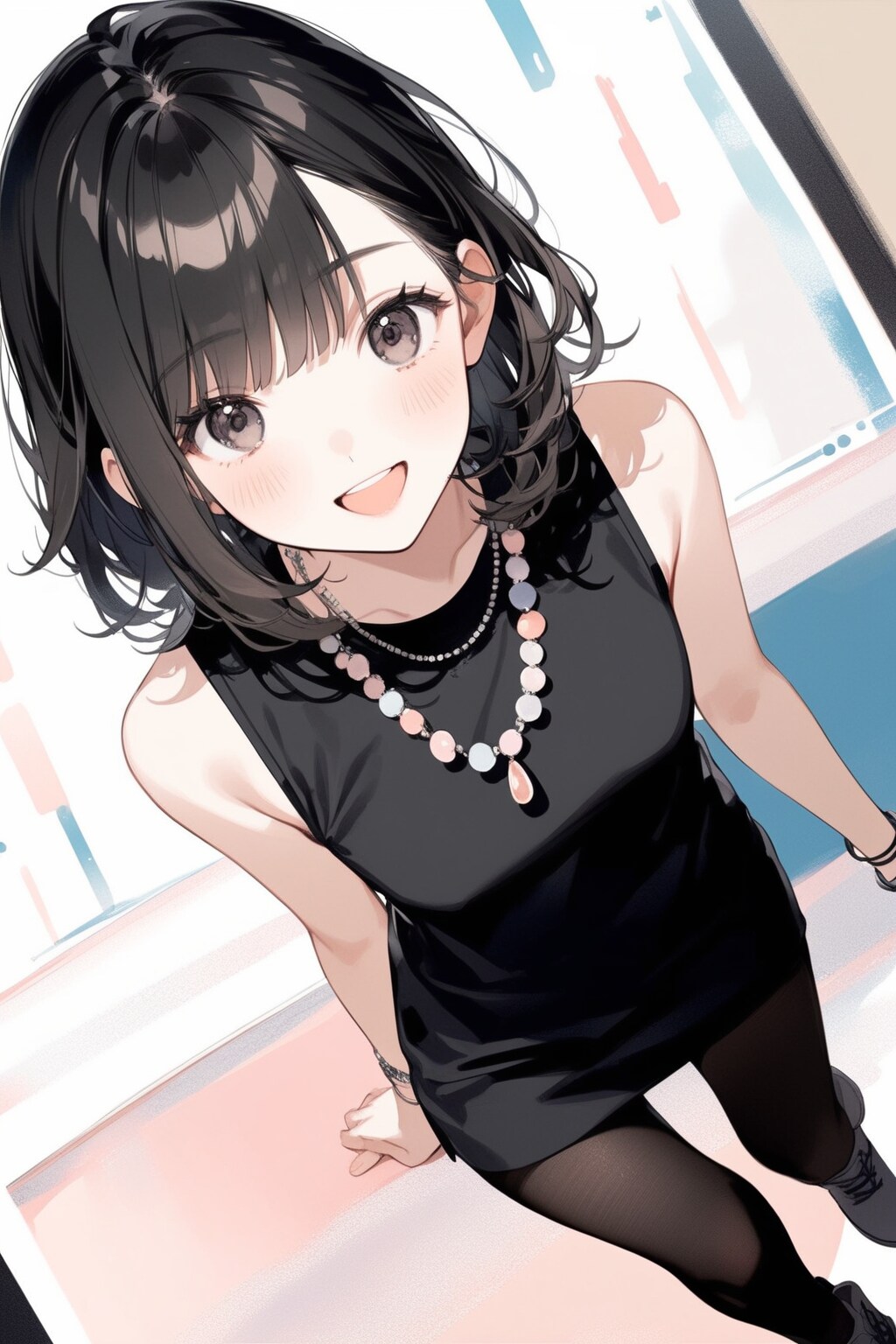 黒タイツを含むファッション（5）