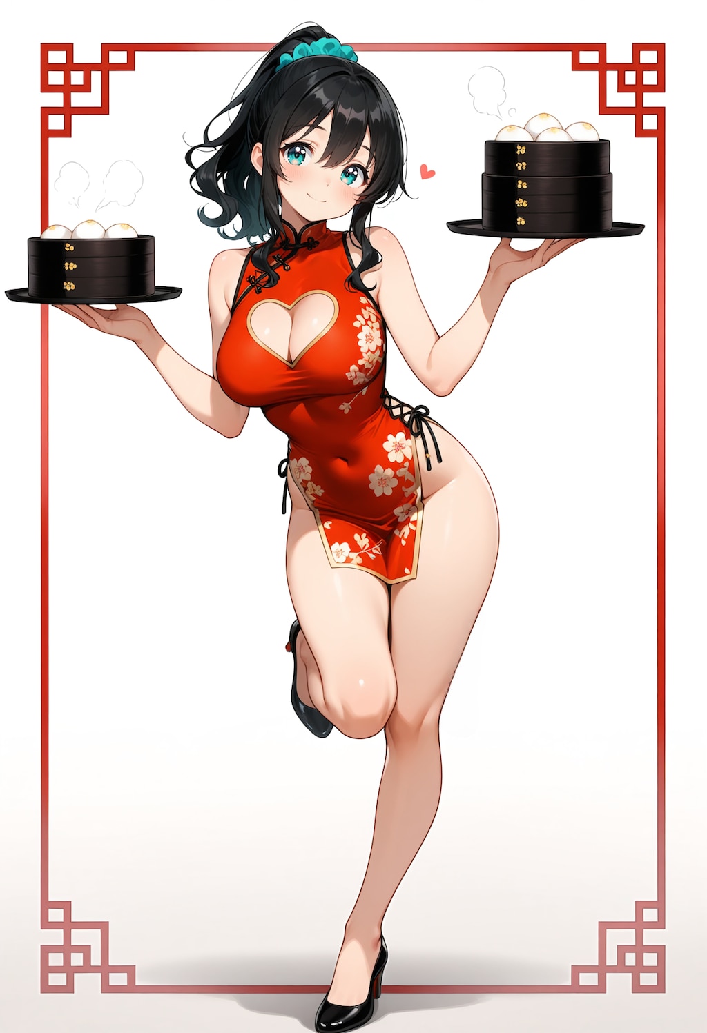丈の短いチャイナが好き