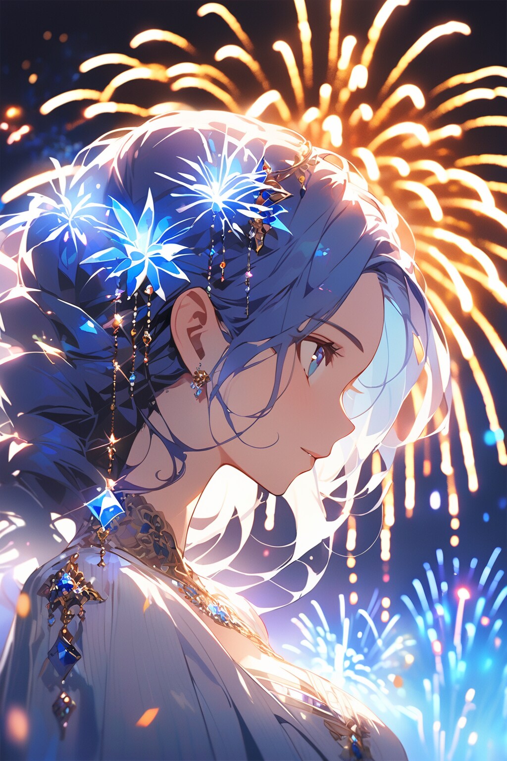 花火を見に来た属国の姫君（お金持ち）