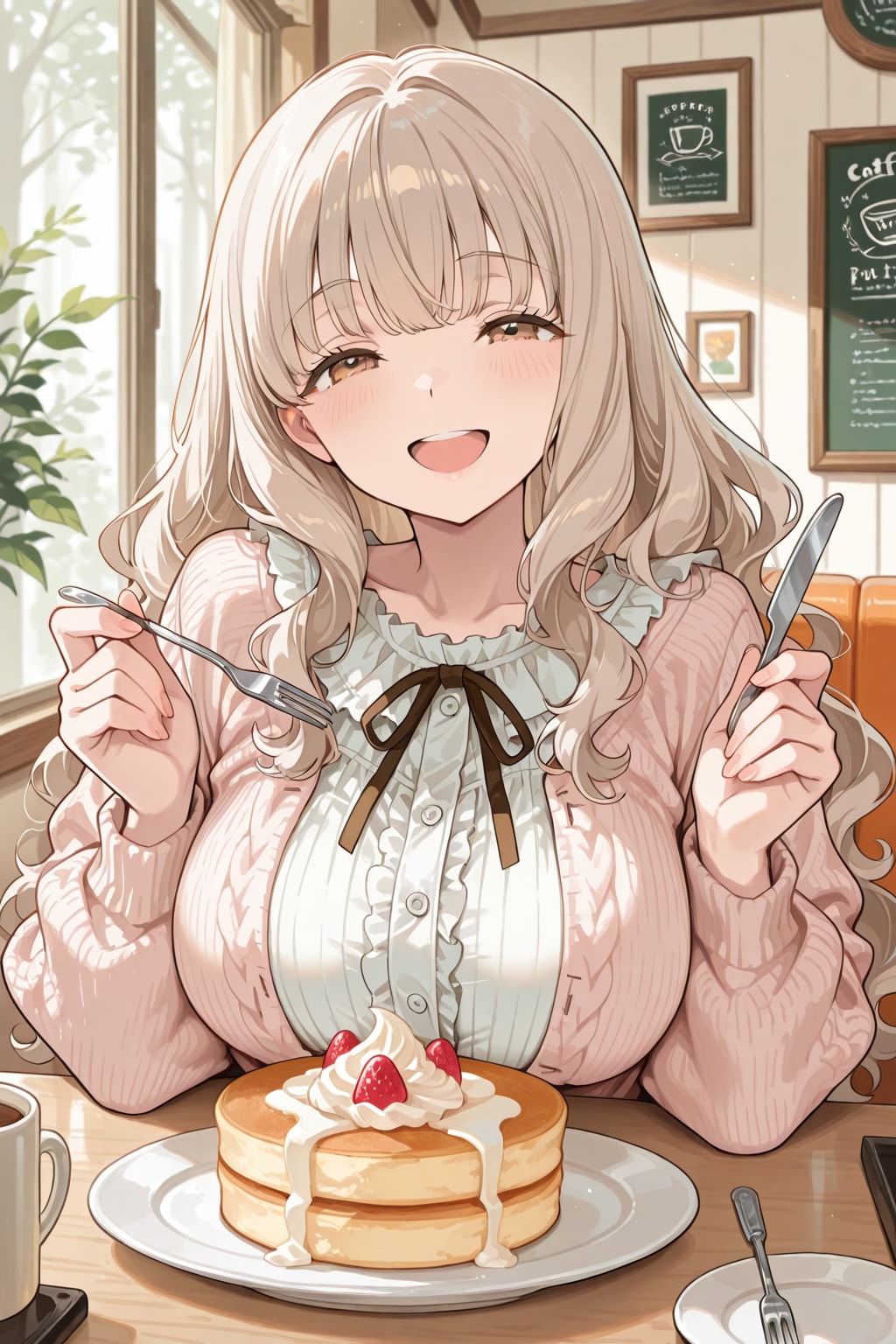 ギャルちゃんとパンケーキ | の人気AIイラスト・グラビア