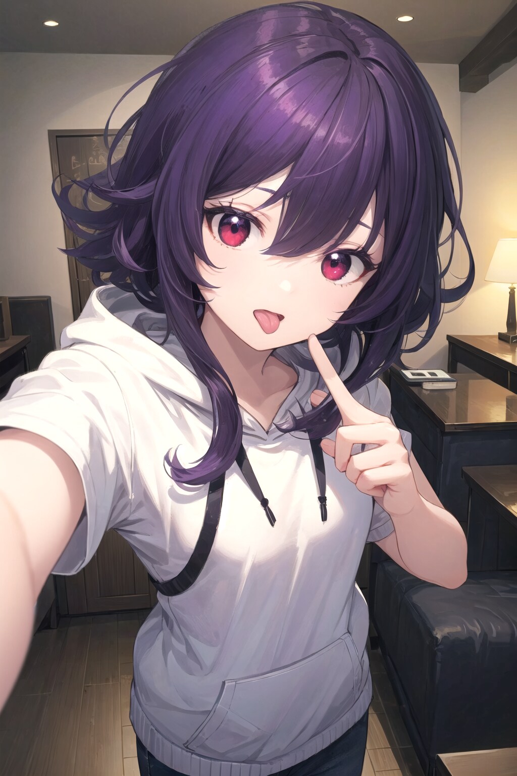 下手くそな自撮り