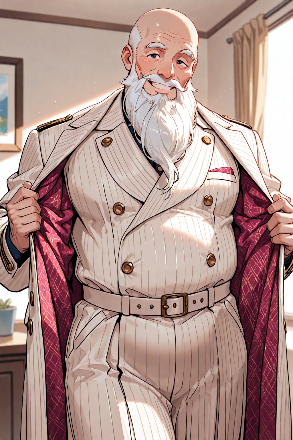 礼服を着るナップル氏