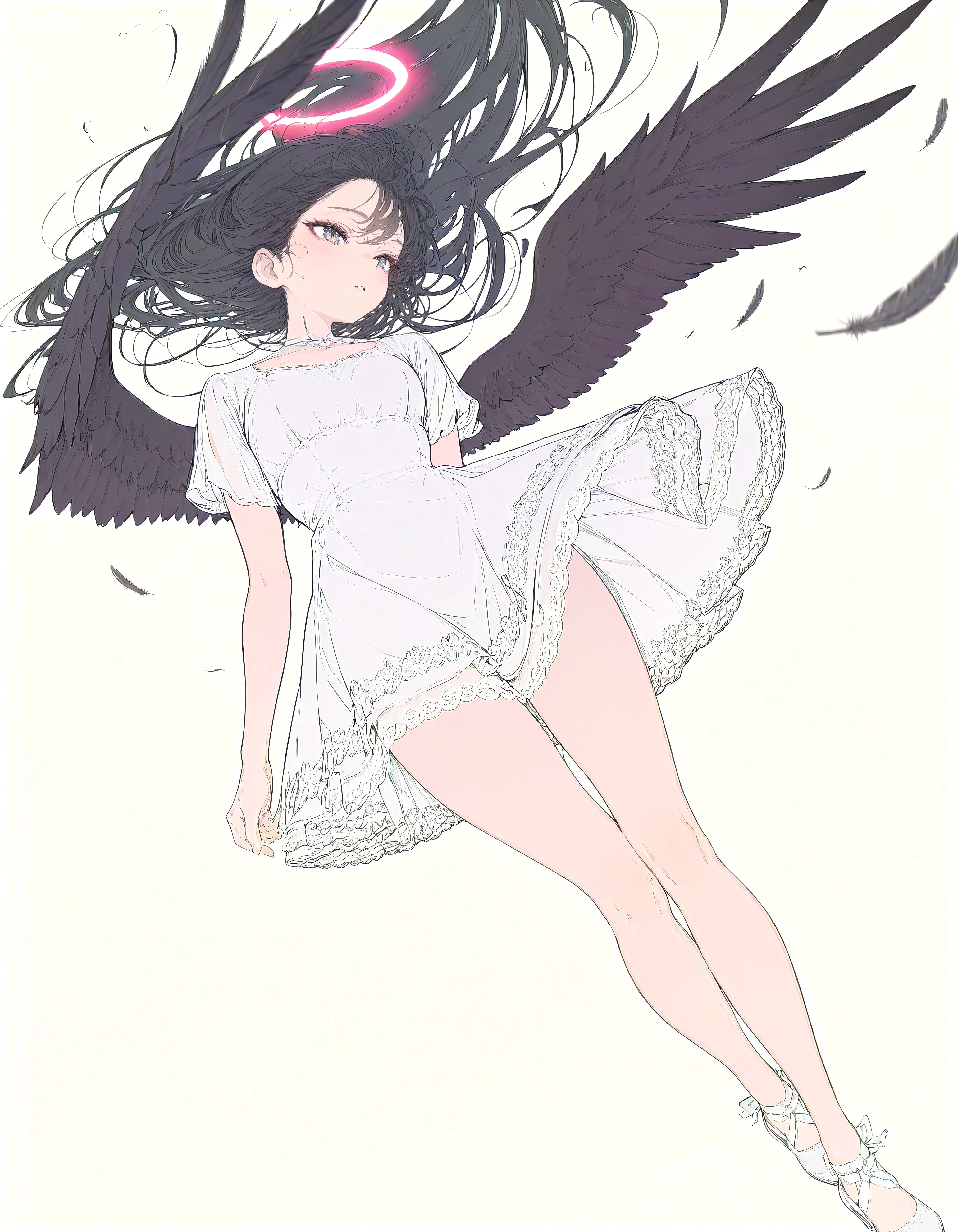 Fallen Angel with Black Wings | の人気AIイラスト・グラビア