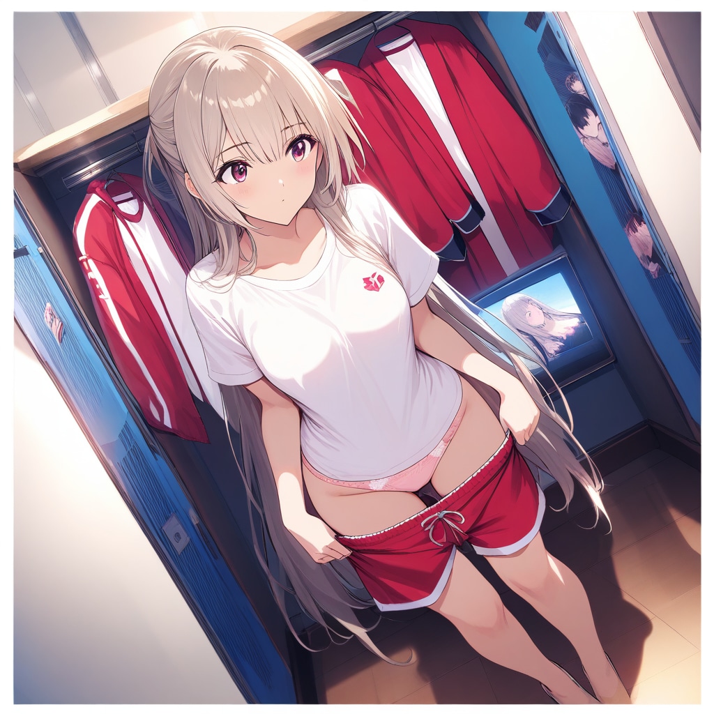 着替え中、盗撮写真風