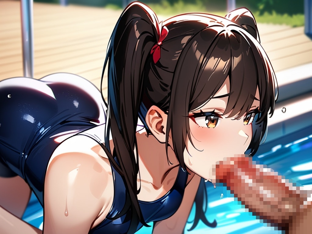 スク水フェラ