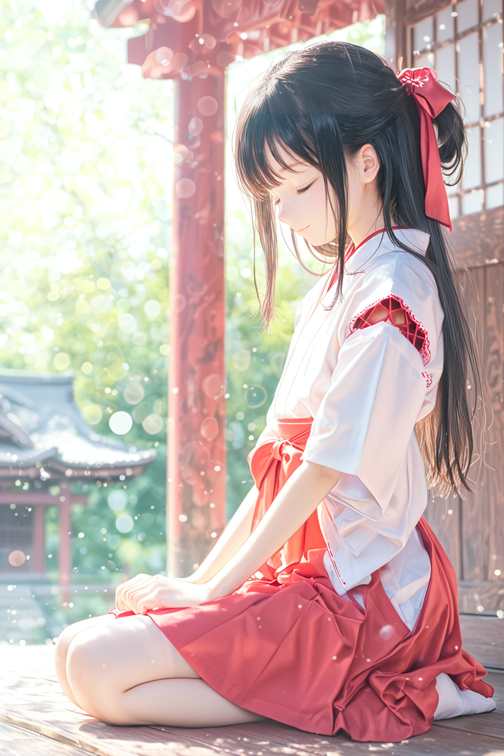 光の参道で、風にほどける