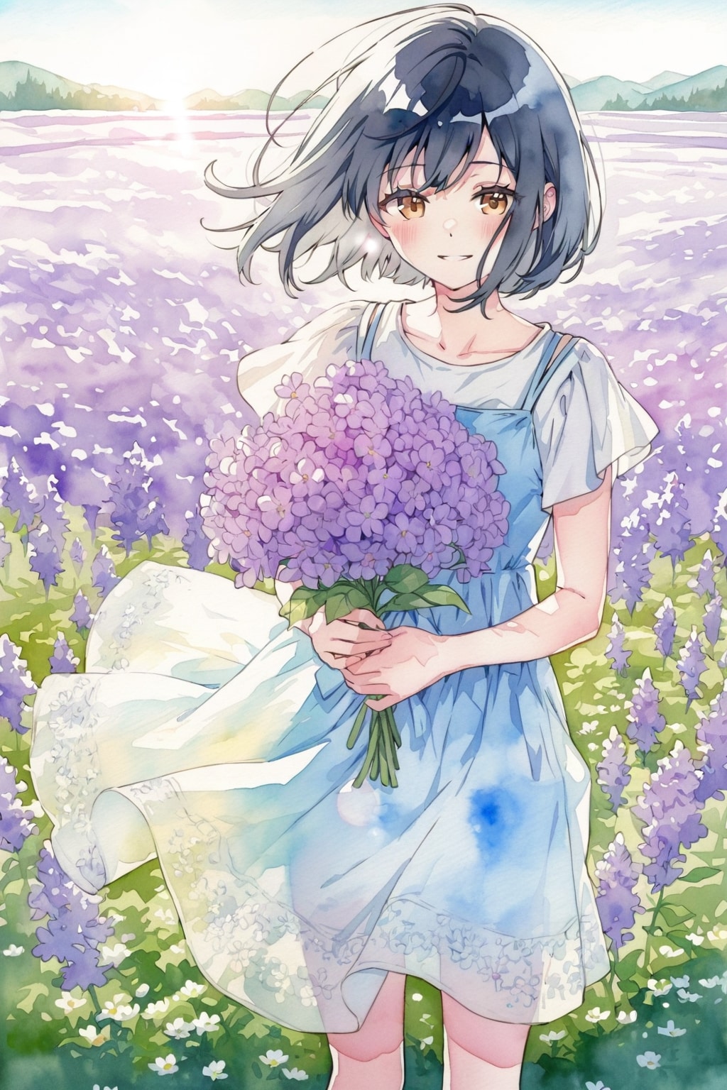 ライラックの花束を君に | の人気AIイラスト・グラビア