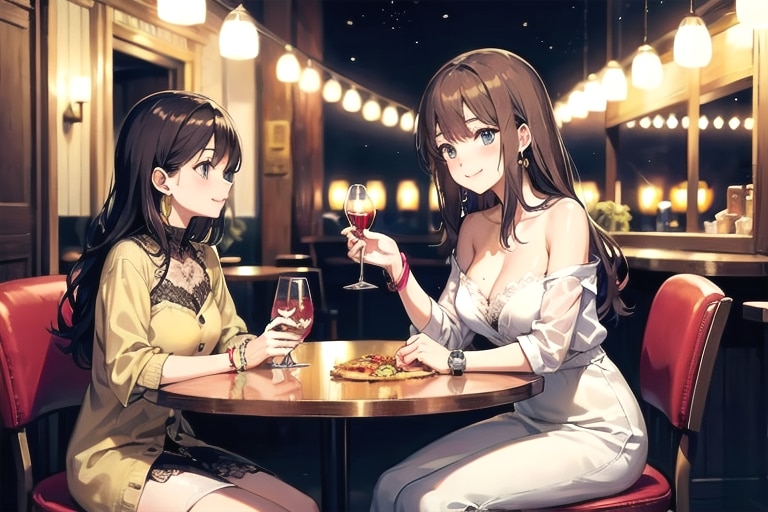 おしゃれディナータイム | の人気AIイラスト・グラビア