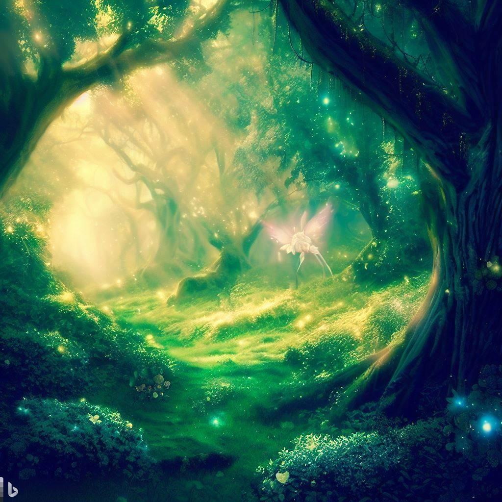 幻想的な森