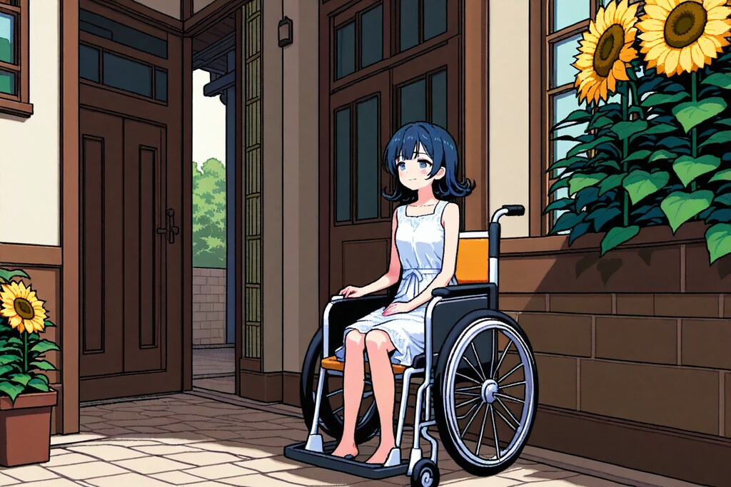 向日葵のピクセルアート