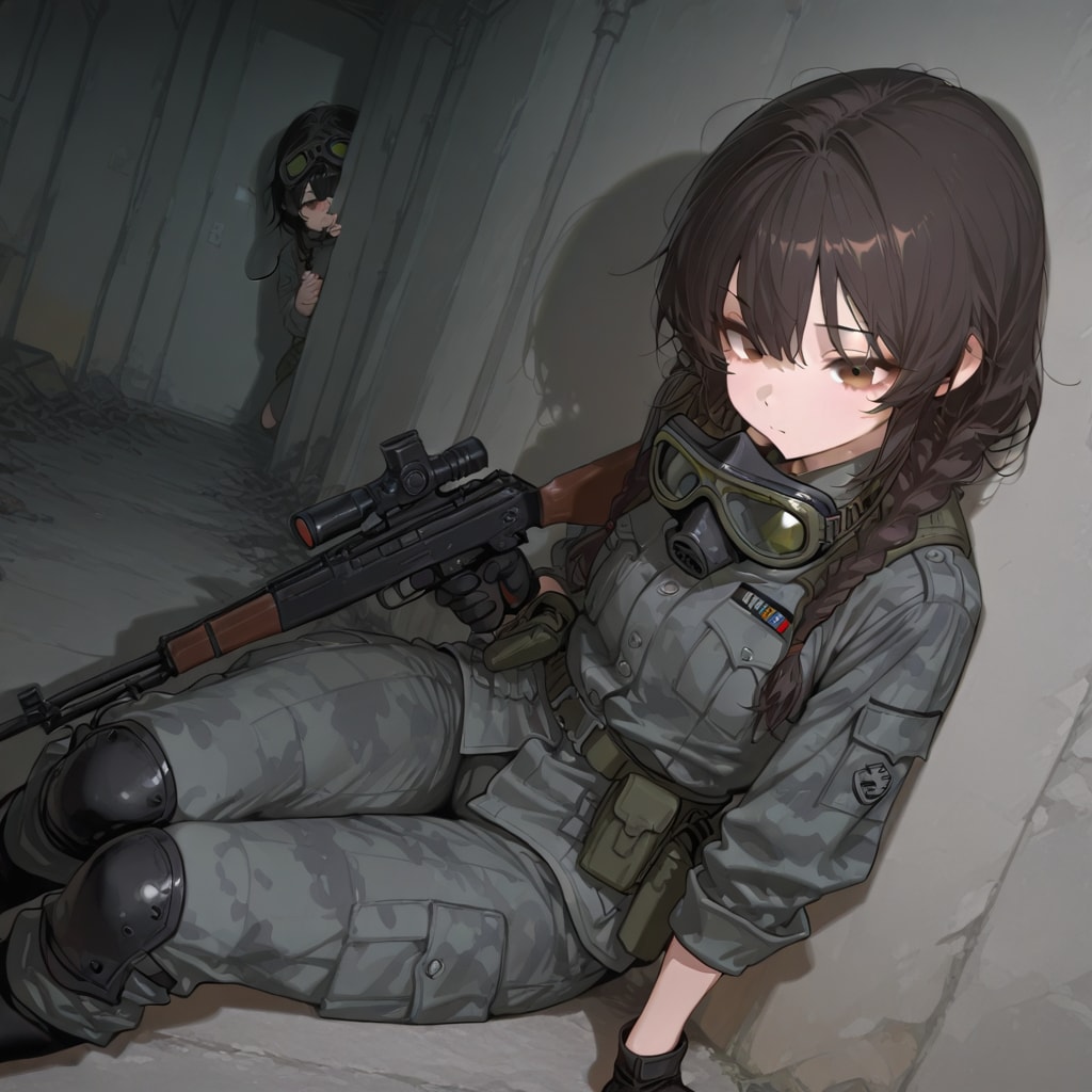 三つ編みちゃんとサバゲー