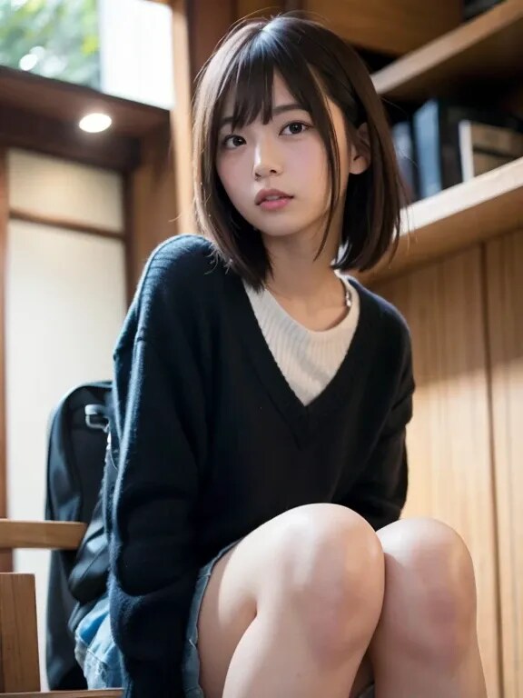 座って！