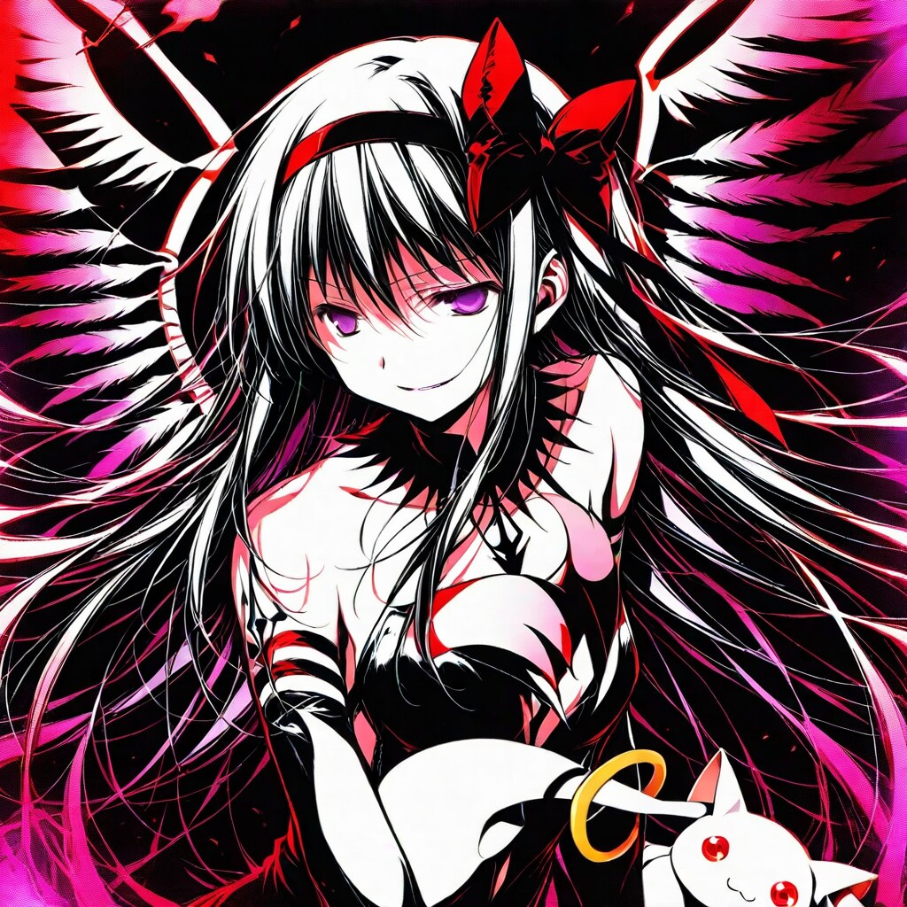 悪魔ほむら＆インキュベーター（キュゥべえ）