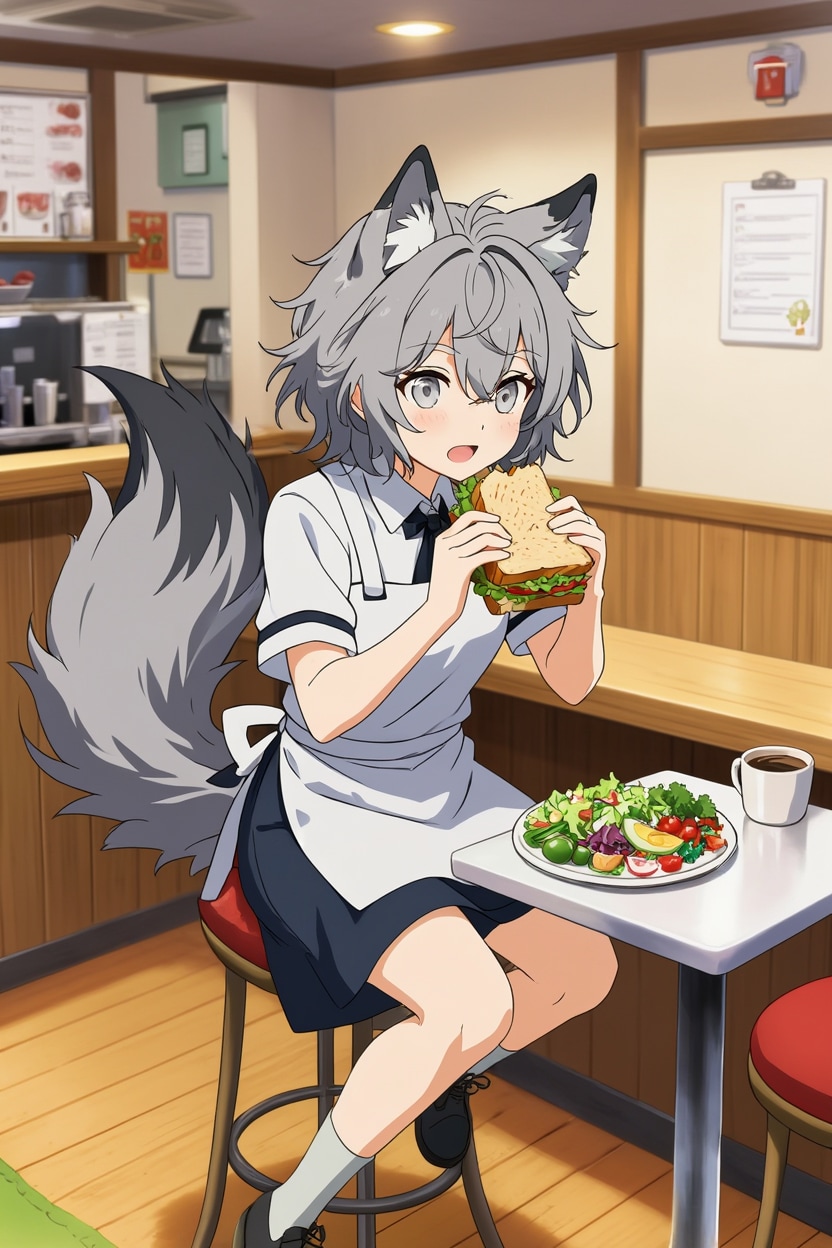 遅めの昼食