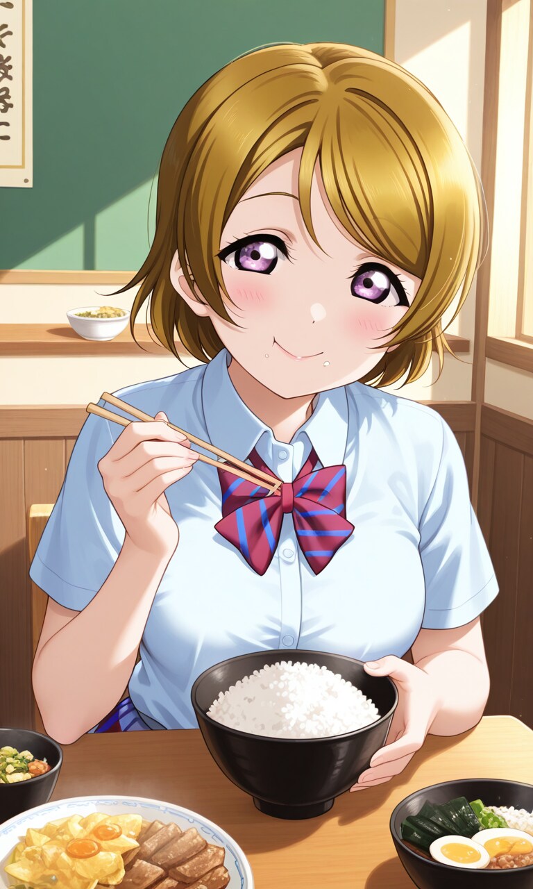 ご飯大好きかよちん🍚❤️ | の人気AIイラスト・グラビア