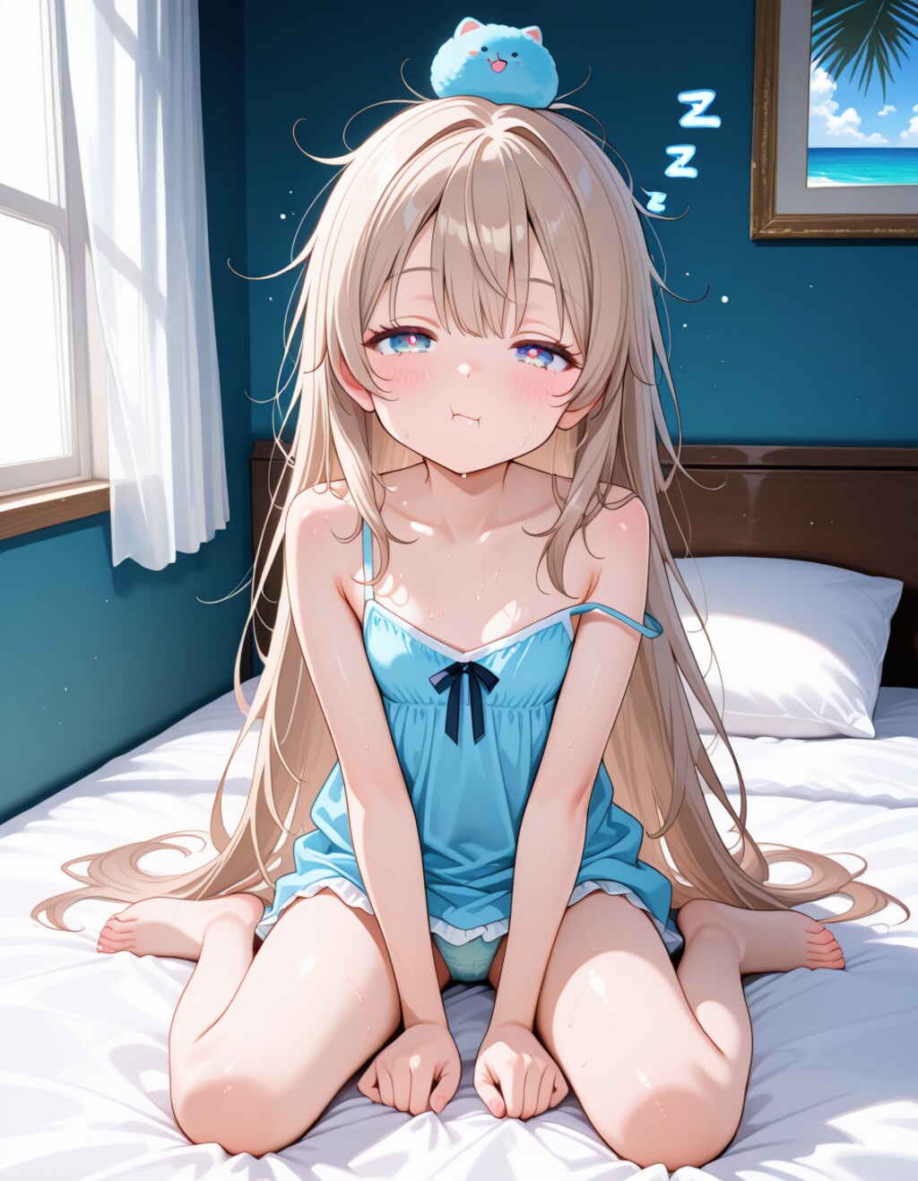 寝起きのアイス（-_-）Zzz...