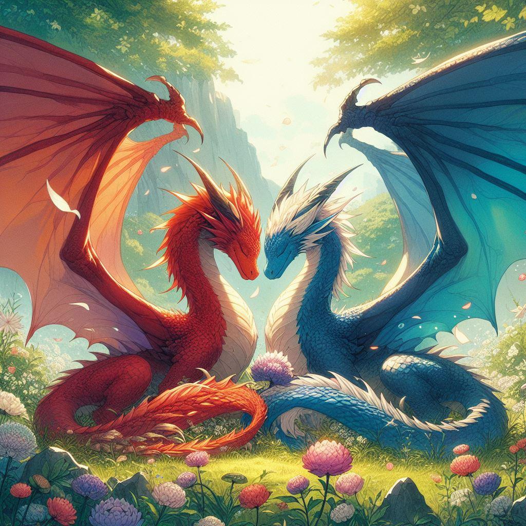 ドラゴンのカップル💕
