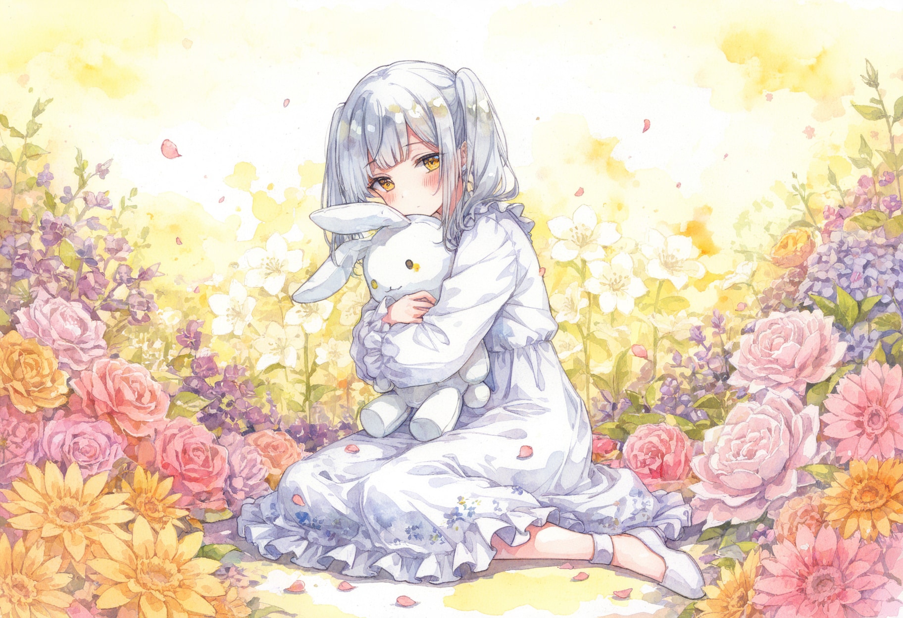 看板娘　flowers | の人気AIイラスト・グラビア
