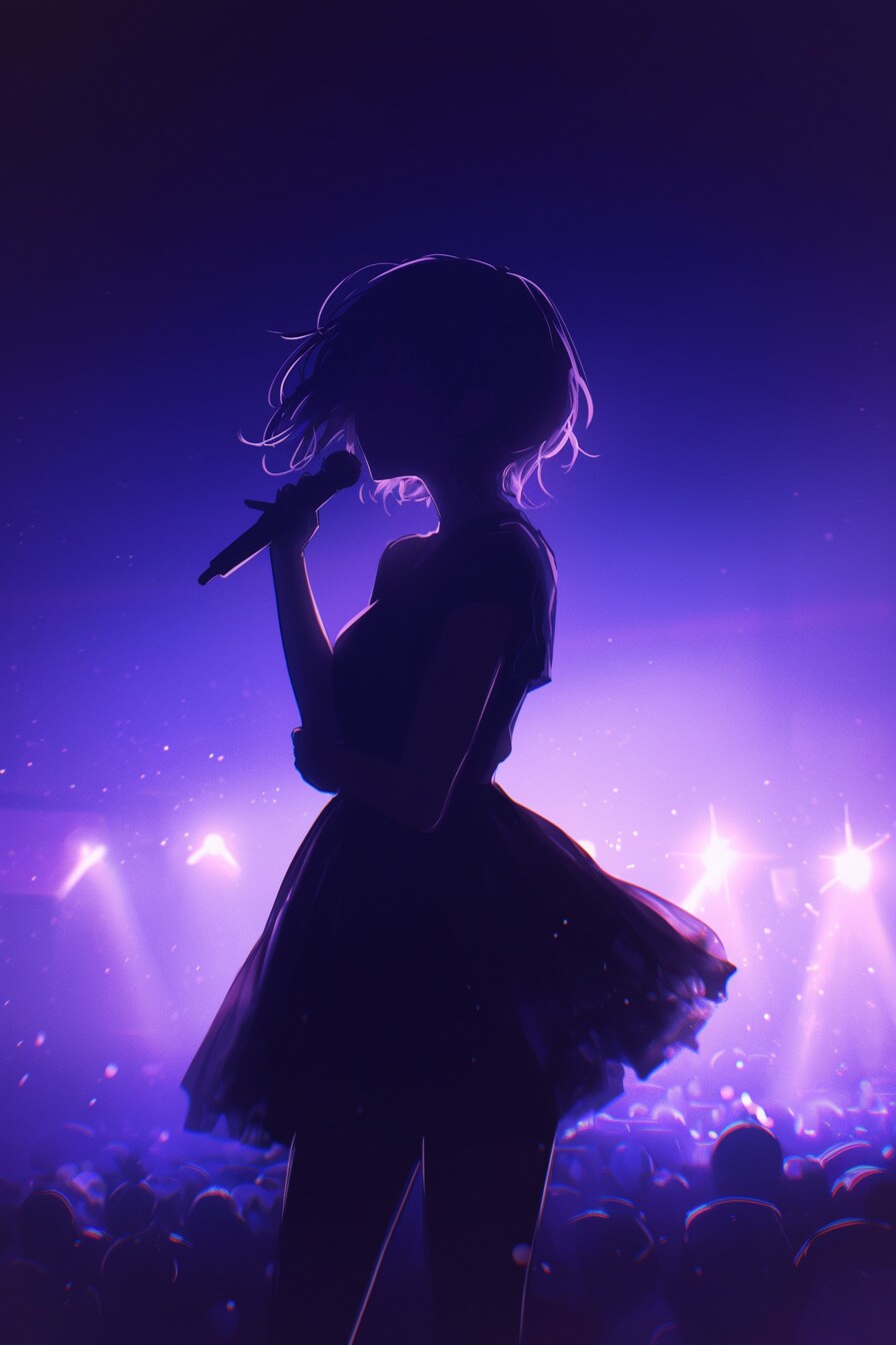 ライブでも正体を明かさないアイドル