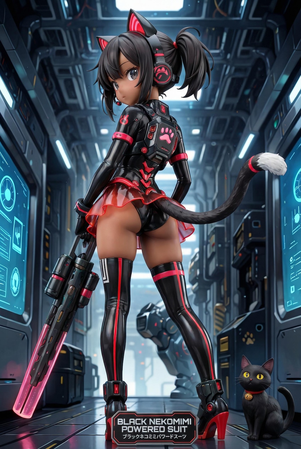 黒眼、黒髪、黒ケモミミ！