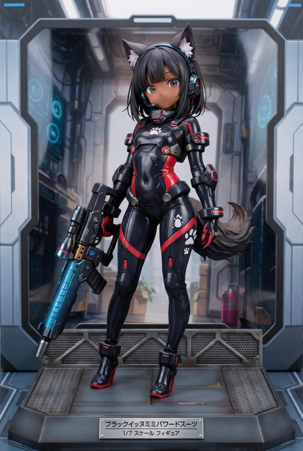 黒眼、黒髪、黒ケモミミ！