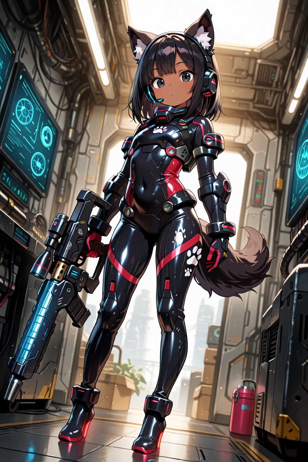 黒眼、黒髪、黒ケモミミ！