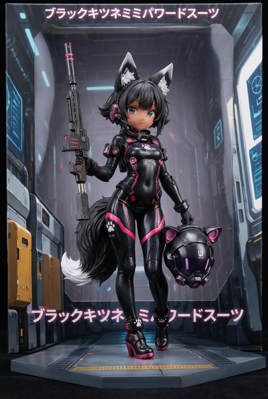 黒眼、黒髪、黒ケモミミ！