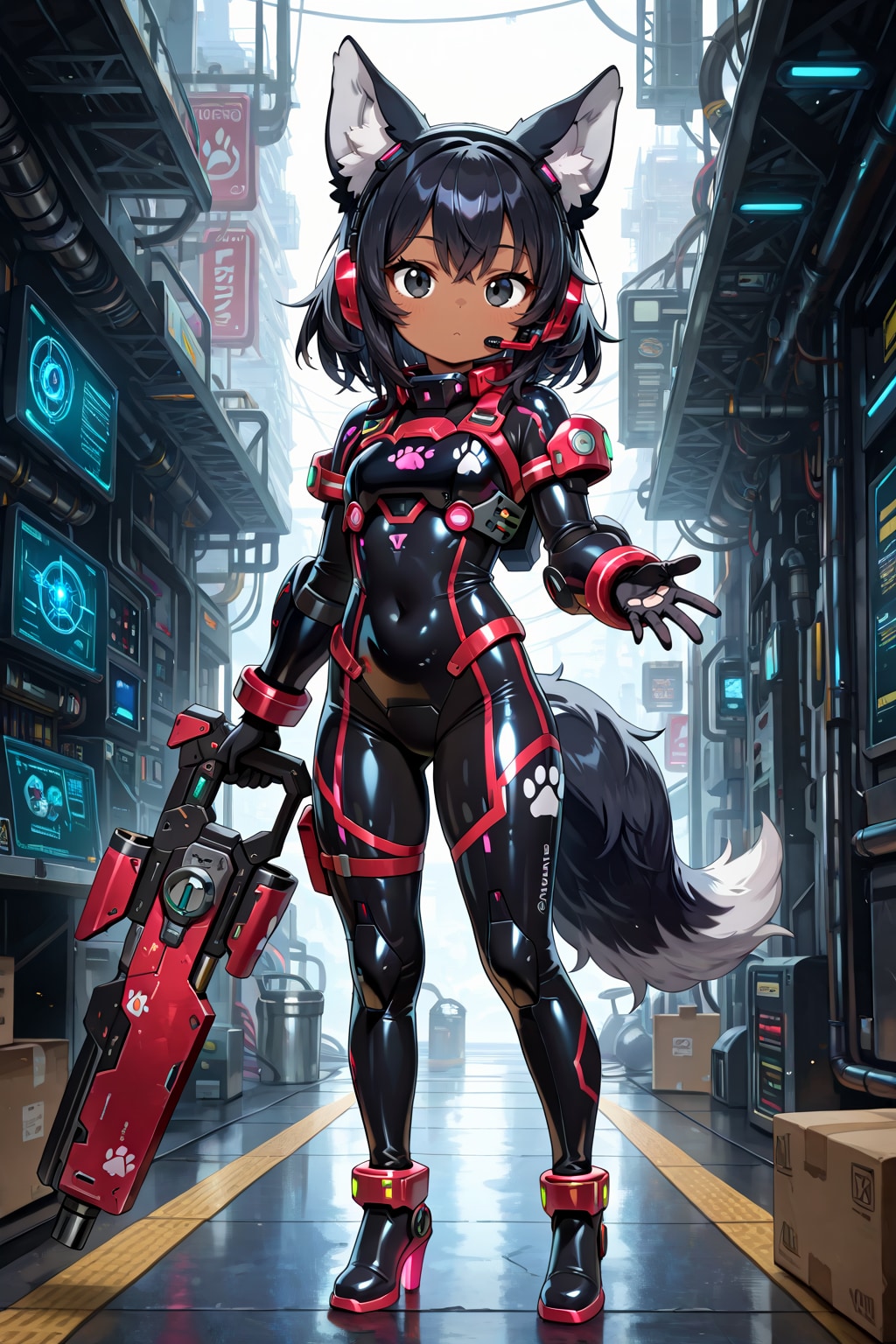 黒眼、黒髪、黒ケモミミ！