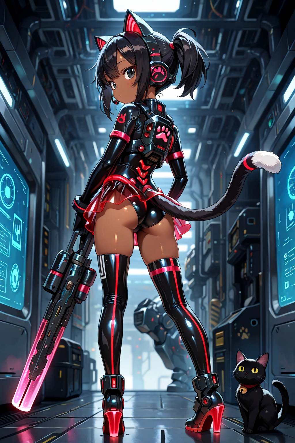 黒眼、黒髪、黒ケモミミ！