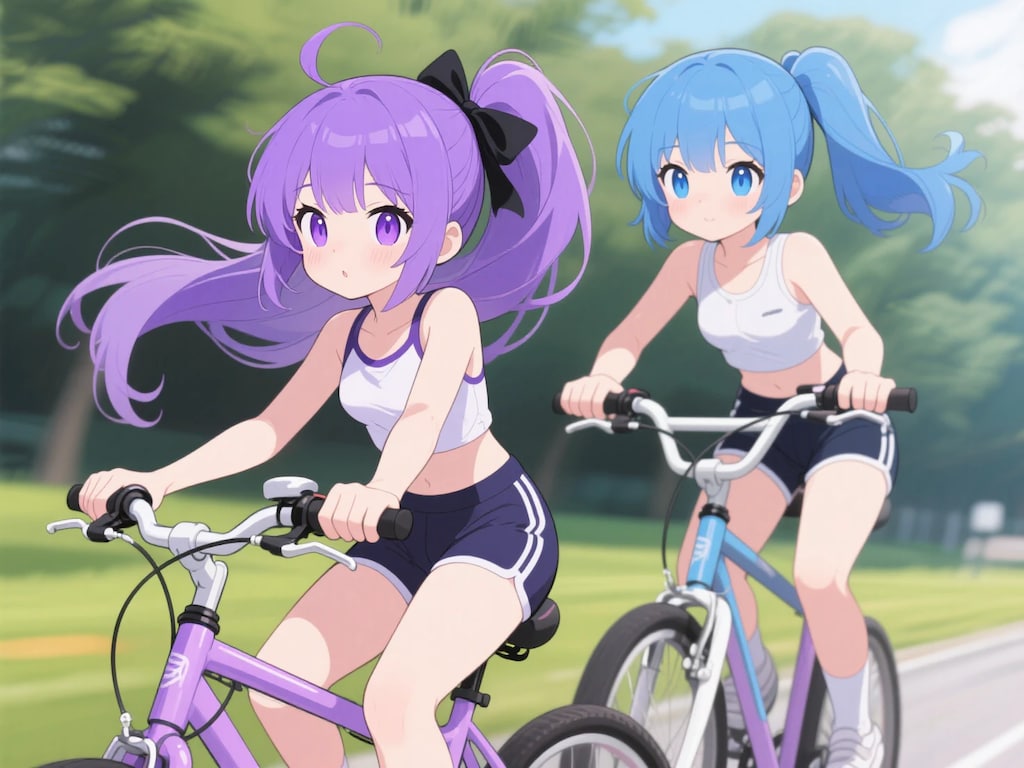 千代ちゃんと 青ぽにちゃん