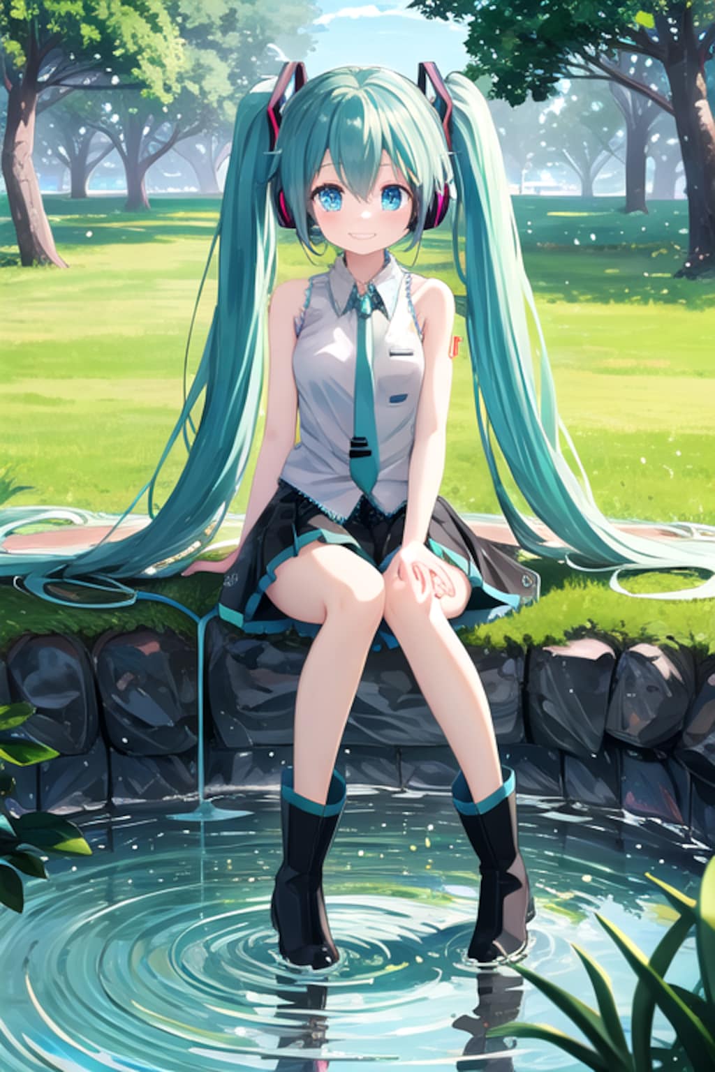 無邪気な笑顔のミクちゃん