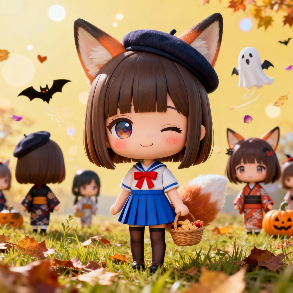 紅葉とちびちゃん。