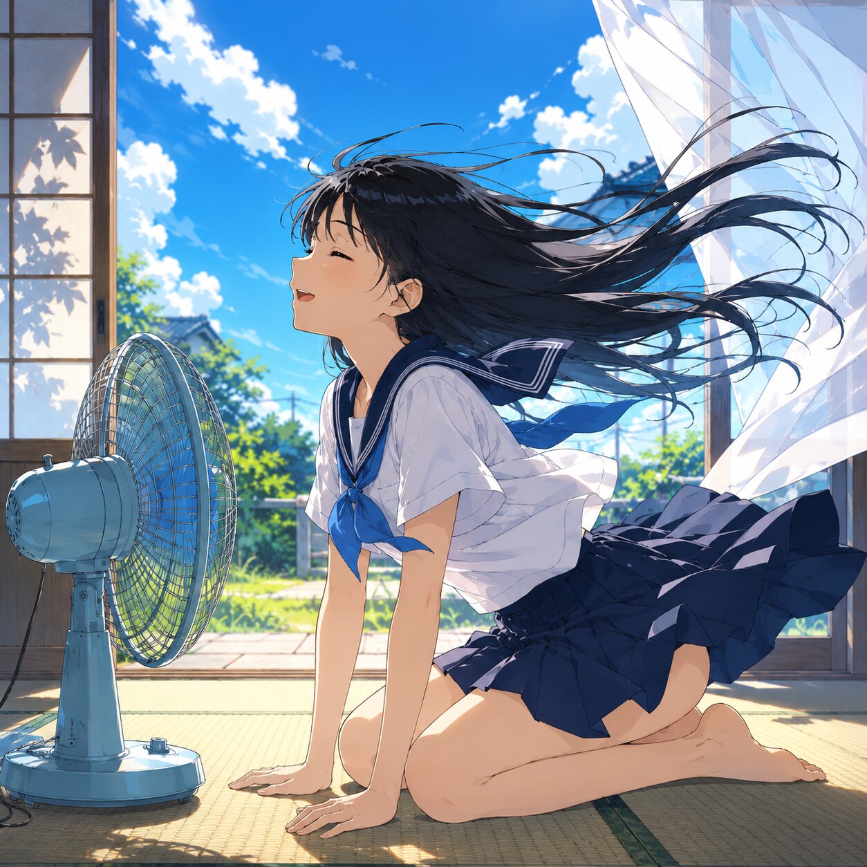 涼む少女 | の人気AIイラスト・グラビア