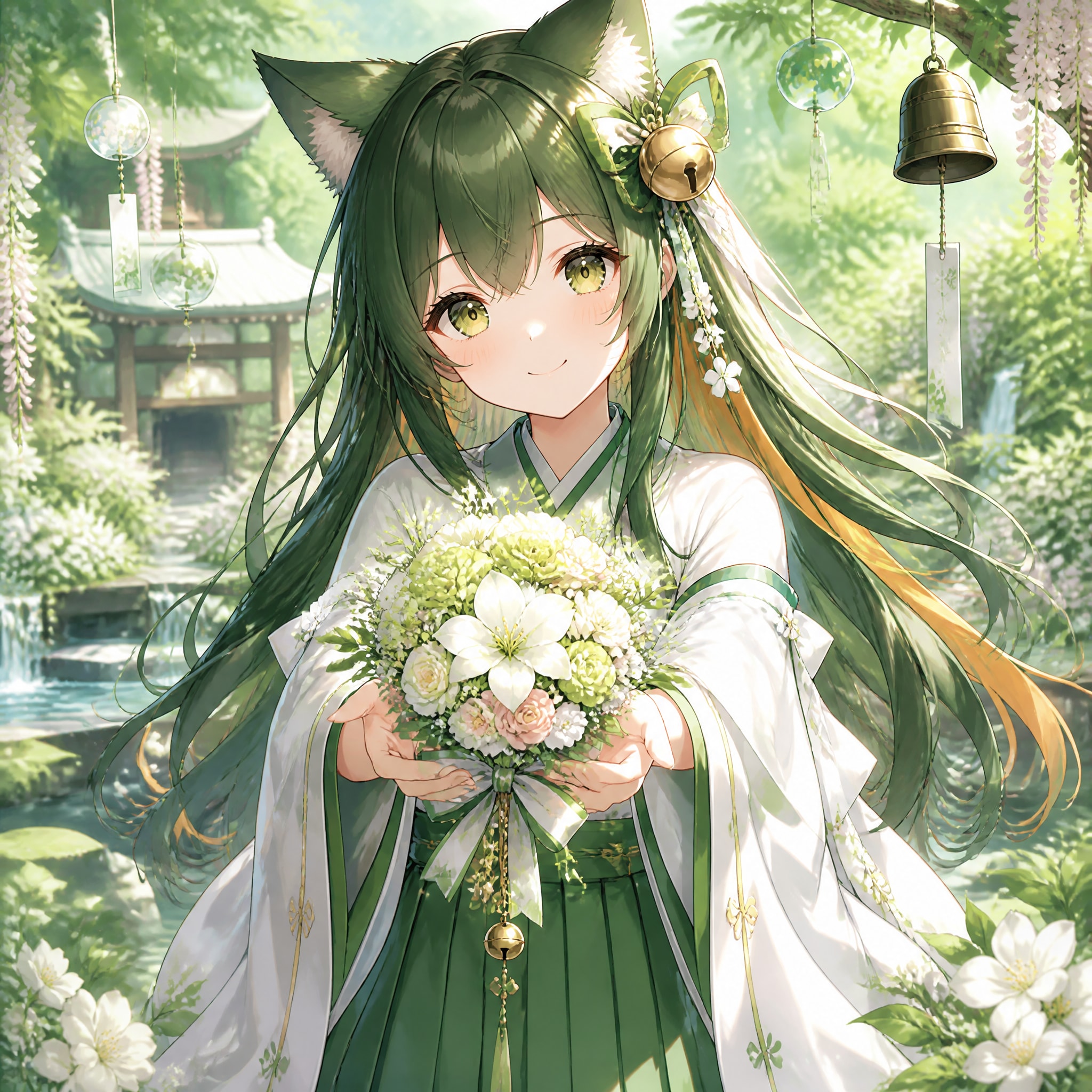 花束をあなたに（１）翠鈴　GPTimages2.0 | の人気AIイラスト・グラビア