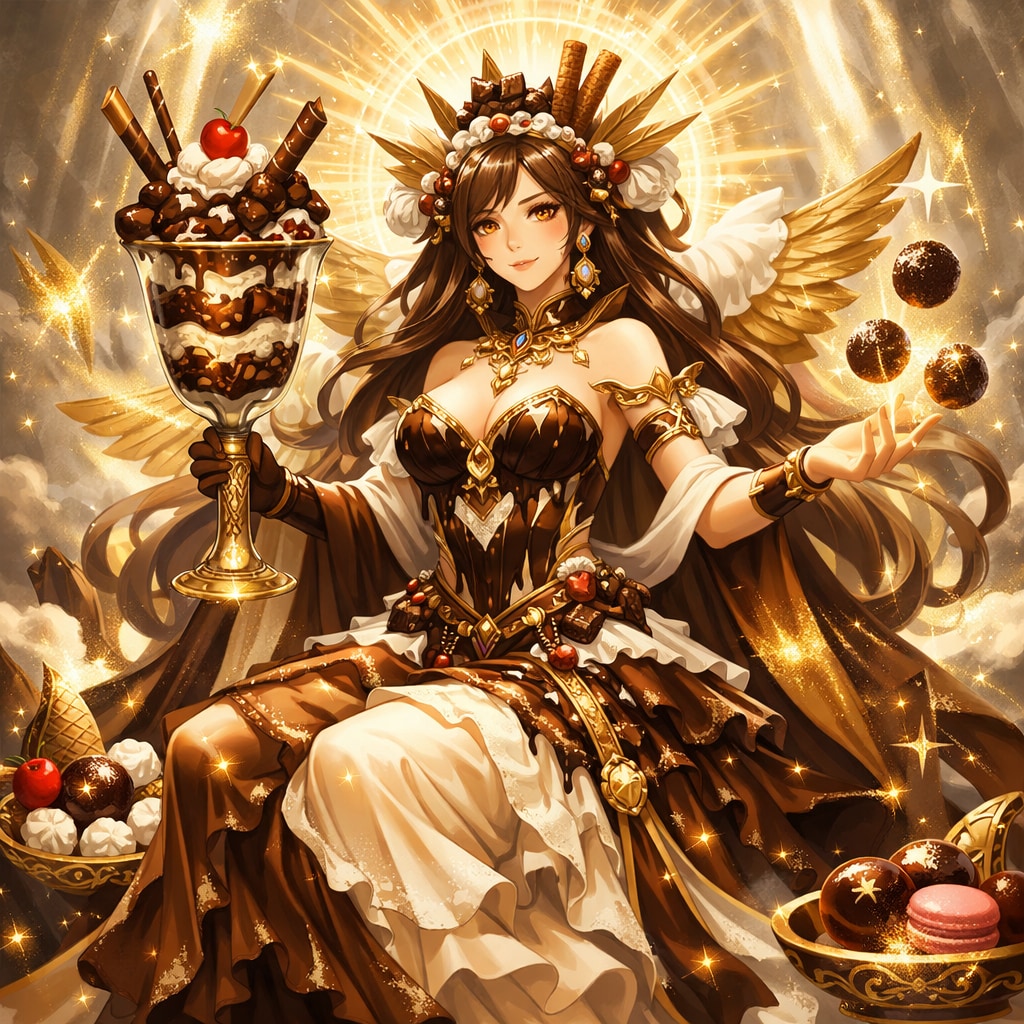 パフェの守護神チョコレートパフェ擬神化 | の人気AIイラスト・グラビア